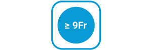 ≥9 Fr ID Sheath Adaptable